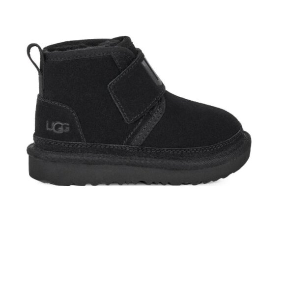 NEW UGG Neumel Graphic Black Genuine Shearling Boots Sheepskin - Picture 2 of 7